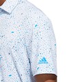 Mens Flag Print Primeblue Golf Polo Shirt blue-rush-ha6123